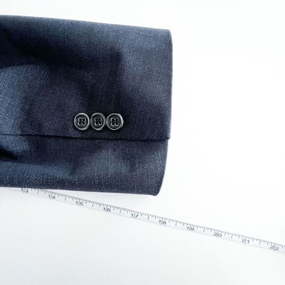 J. GRILL Dallas Collection Mens Suit Jacket Formal Career Long Sleeve Dark Blue - Picture 9 of 9